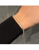 Bracciale tennis in oro bianco e brillanti ct. 1,05
