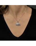 Girocollo con Elefante in Brillanti