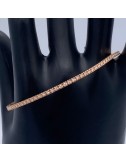 Bracciale tennis in oro rosa e Brillanti ct. 0,50