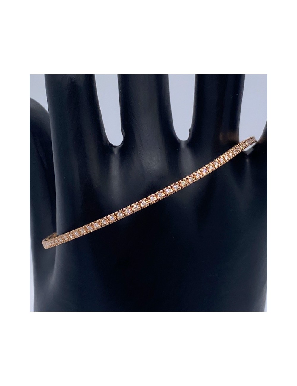 Bracciale tennis in oro rosa e Brillanti ct. 0,50