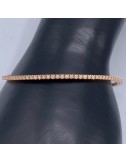 Bracciale tennis in oro rosa e Brillanti ct. 0,50