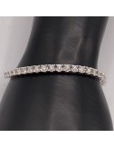 Bracciale tennis in oro bianco e brillanti ct. 3,01