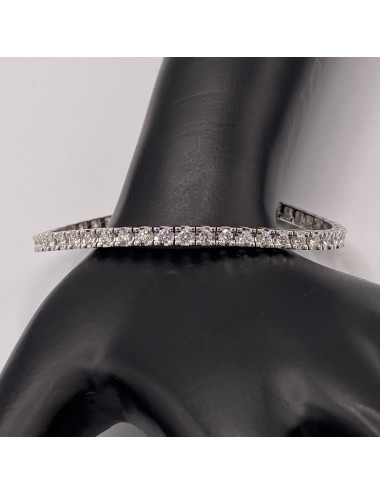 Bracciale tennis in oro bianco e brillanti ct. 3,01