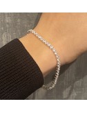 Bracciale tennis in oro bianco e brillanti ct. 3,01