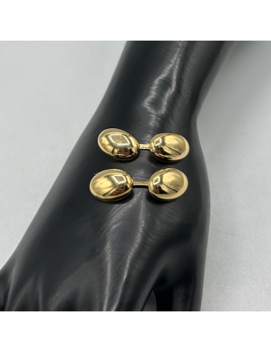 Gemelli ovali in oro giallo