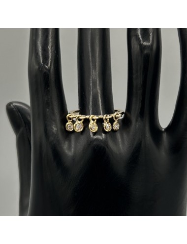 Anello in oro giallo e...