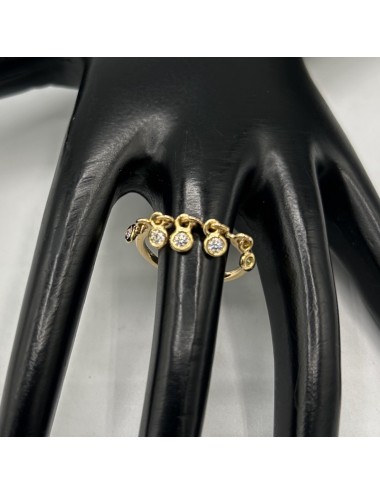 Anello in oro giallo e...