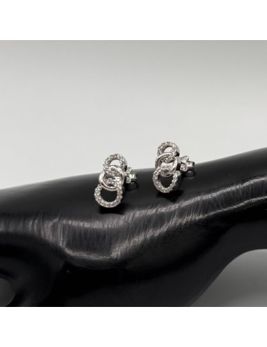 Orecchini in oro bianco e...