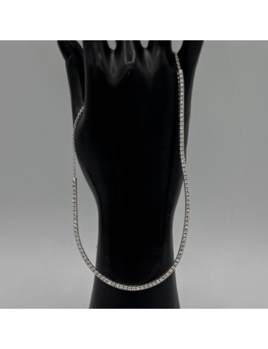 Girocollo in oro bianco e...