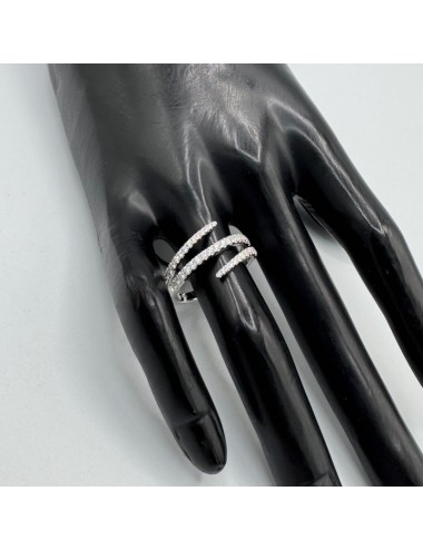 Anello in oro bianco e...