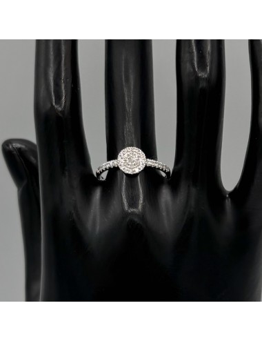 Anello in oro bianco e...