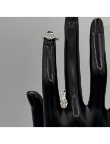 Orecchini in oro bianco e...