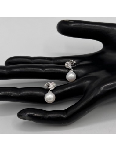 Orecchini in oro bianco con...