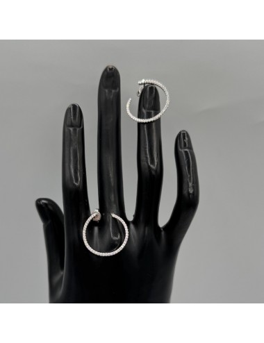 Orecchini in oro bianco e...