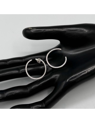 Orecchini in oro bianco e...