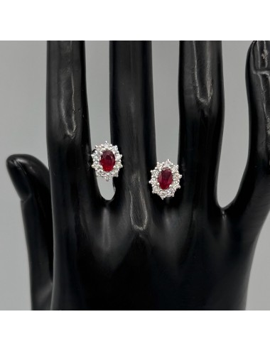 Orecchini in oro bianco con...