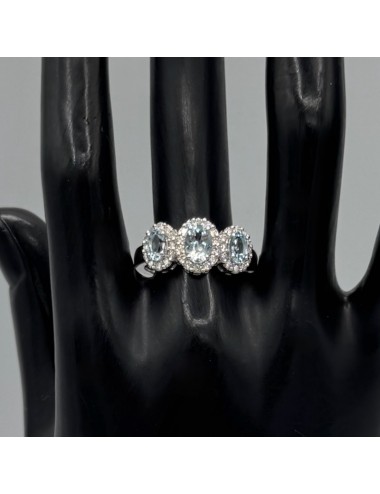 Trilogy in oro bianco con...