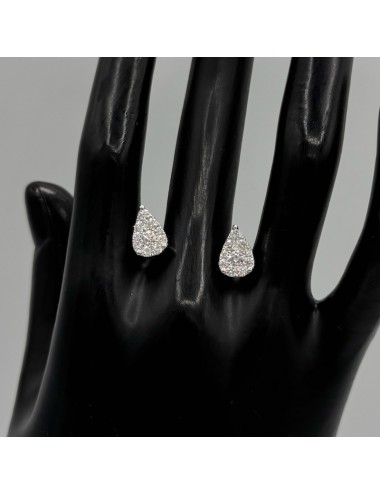 Orecchini in oro bianco e...