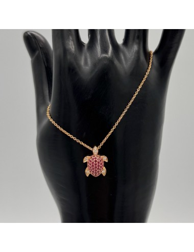 Girocollino in oro rosa con...