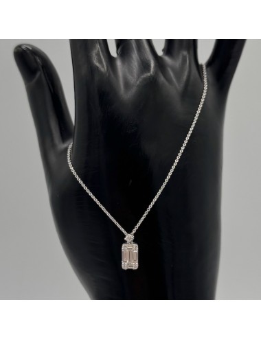 Girocollino in oro bianco e...