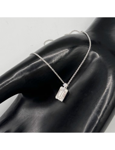 Girocollino in oro bianco e...