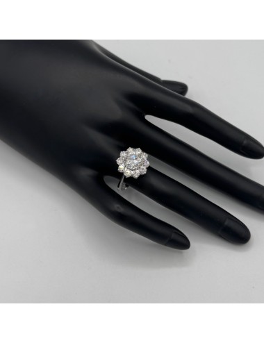 Anello in oro bianco e...