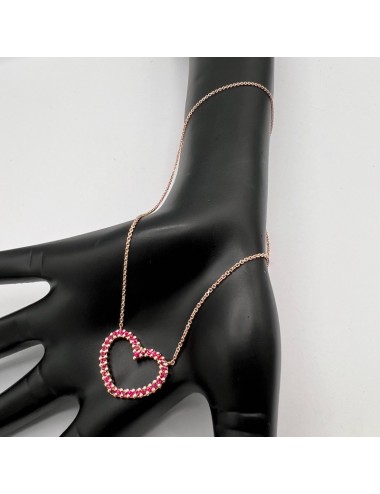 Girocollino in oro rosa e...