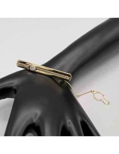 Fermacravatte in oro giallo