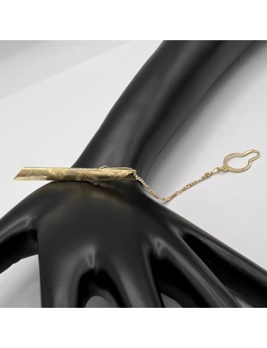 Fermacravatte in oro giallo