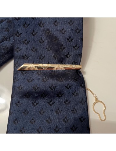 Fermacravatte in oro giallo