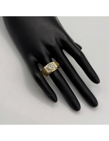 Anello in oro giallo e...