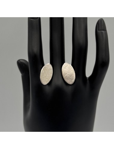 Gemelli ovali in oro bianco