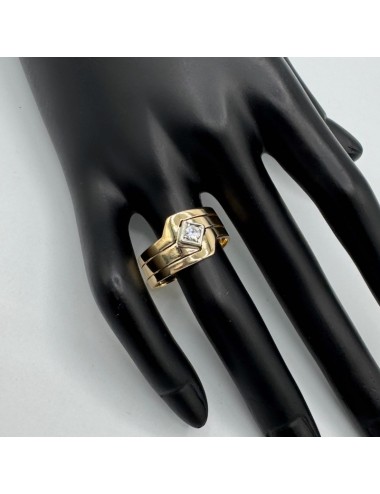 Anello in oro giallo e...