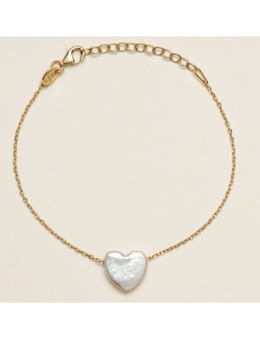 BRACCIALE CON CUORE IN PERLA