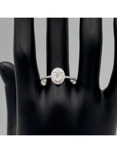 Anello in oro bianco e...