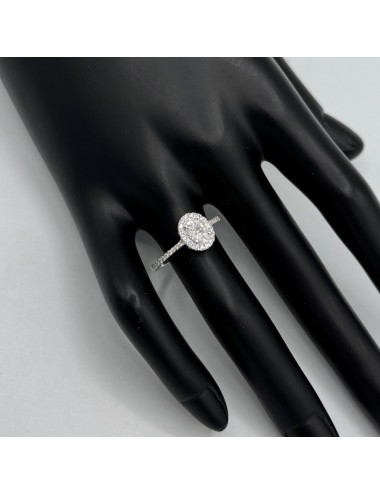 Anello in oro bianco e...