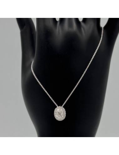 Girocollino in oro bianco e...