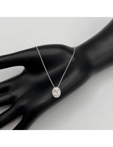 Girocollino in oro bianco e...