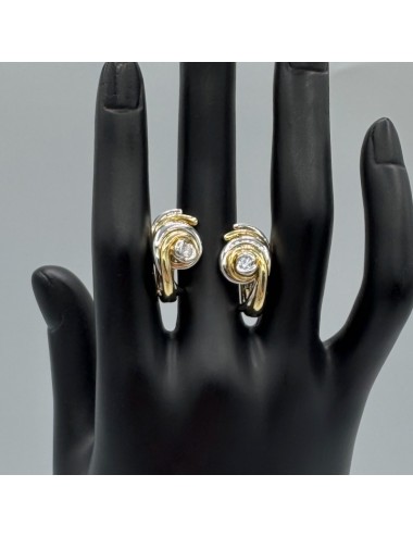 Orecchini in oro bianco e...