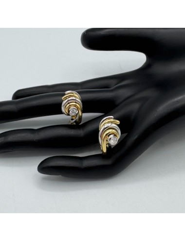 Orecchini in oro bianco e...