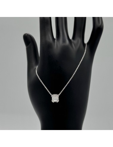 Girocollino in oro bianco e...