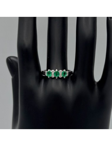 Trilogy in oro bianco con...