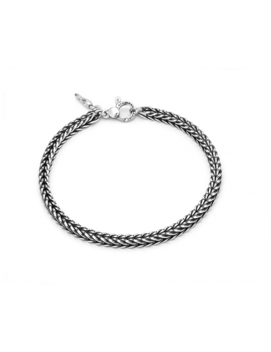 bracciale treccia quadra