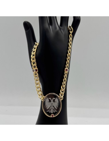 Collana in oro giallo e Rubini