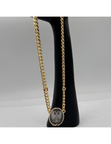 Collana in oro giallo e Rubini