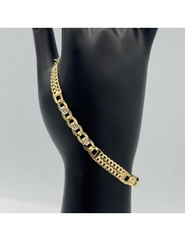 Bracciale piatto in oro giallo