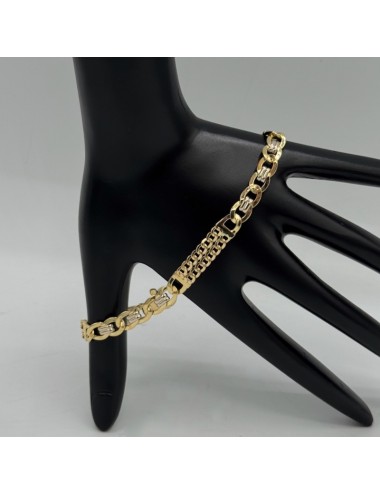 Bracciale piatto in oro giallo