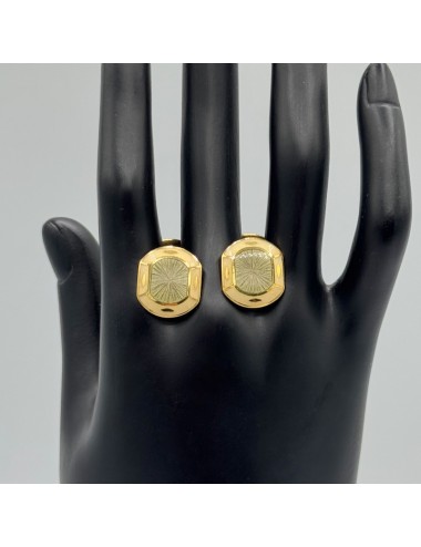 Gemelli in oro giallo e Smalti
