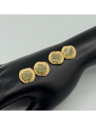 Gemelli in oro giallo e Smalti