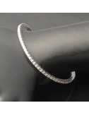 Bracciale tennis in oro bianco e brillanti